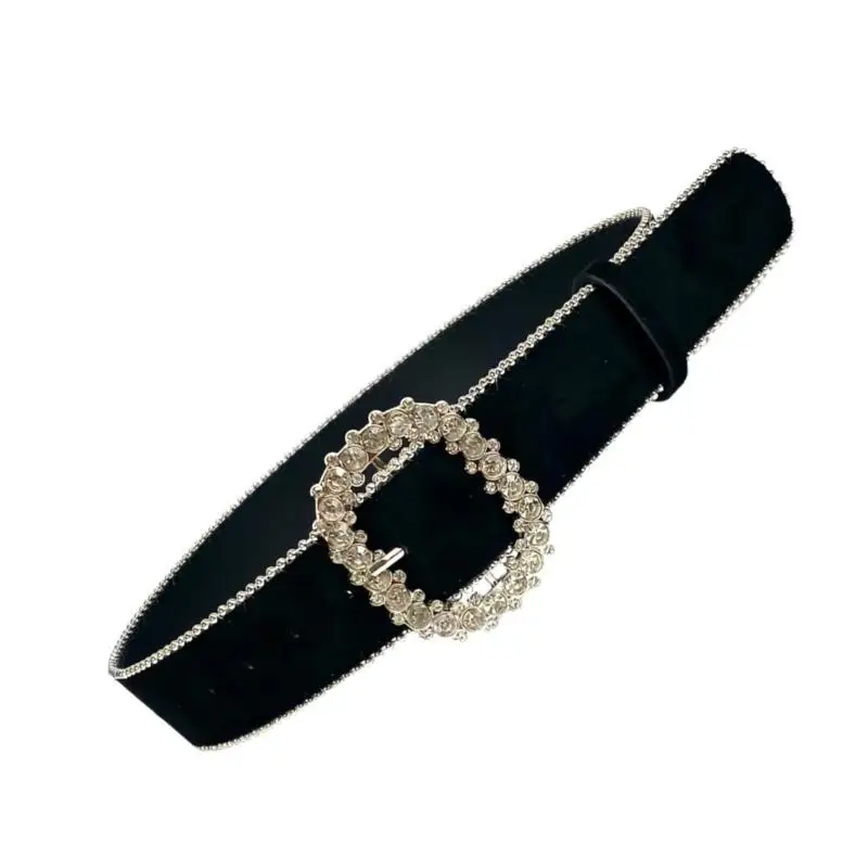 حزام بإبزيم من أحجار الراين 652F للاستخدام في الحفلات، حزام خصر لامع للمناسبات الرسمية للسيدات #5