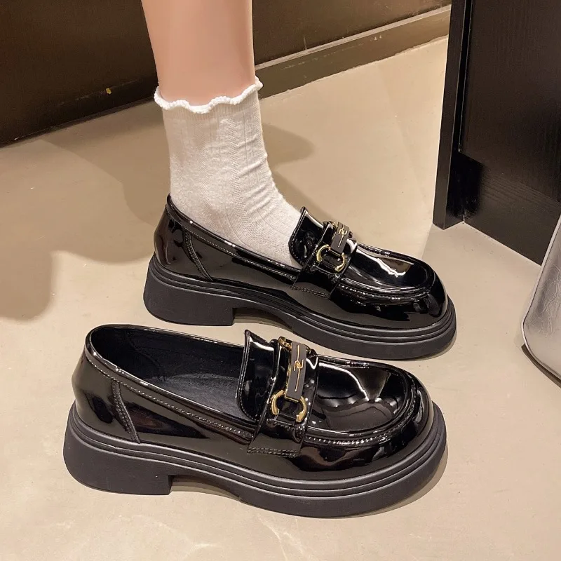 2025 Zapatos casuales y cómodos para mujer, zapatos informales de cuero para oficina para vacaciones, zapatos antideslizantes para mujer, zapatos Ж Dön Оь