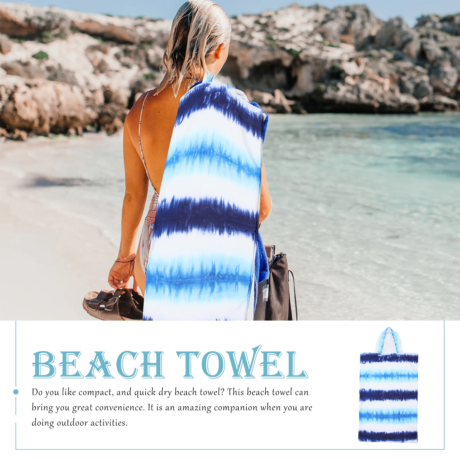 

Decorative Microfiber Beach Towel Compact Quick Dry Pool Towel for Summer Outdoors Camping Gym Use Beach Towels