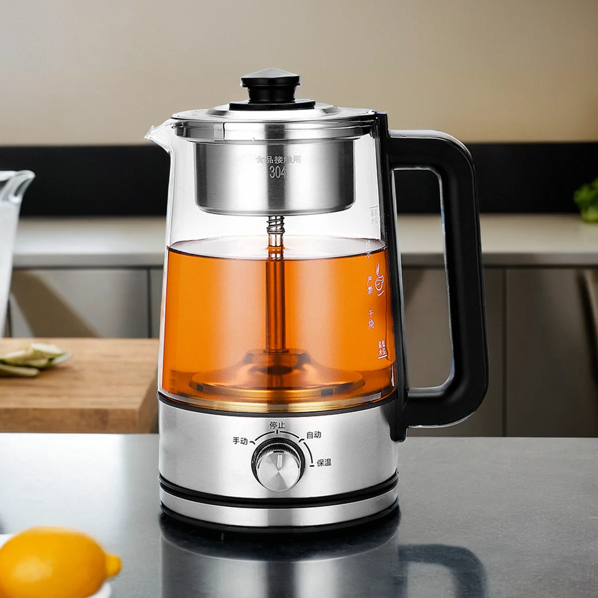 

1.3L Electric Kettle Automatic Steam Spray Teapot with Filter Multifunctional Glass Teapots Thermo Pot Home Boil Water Kettle