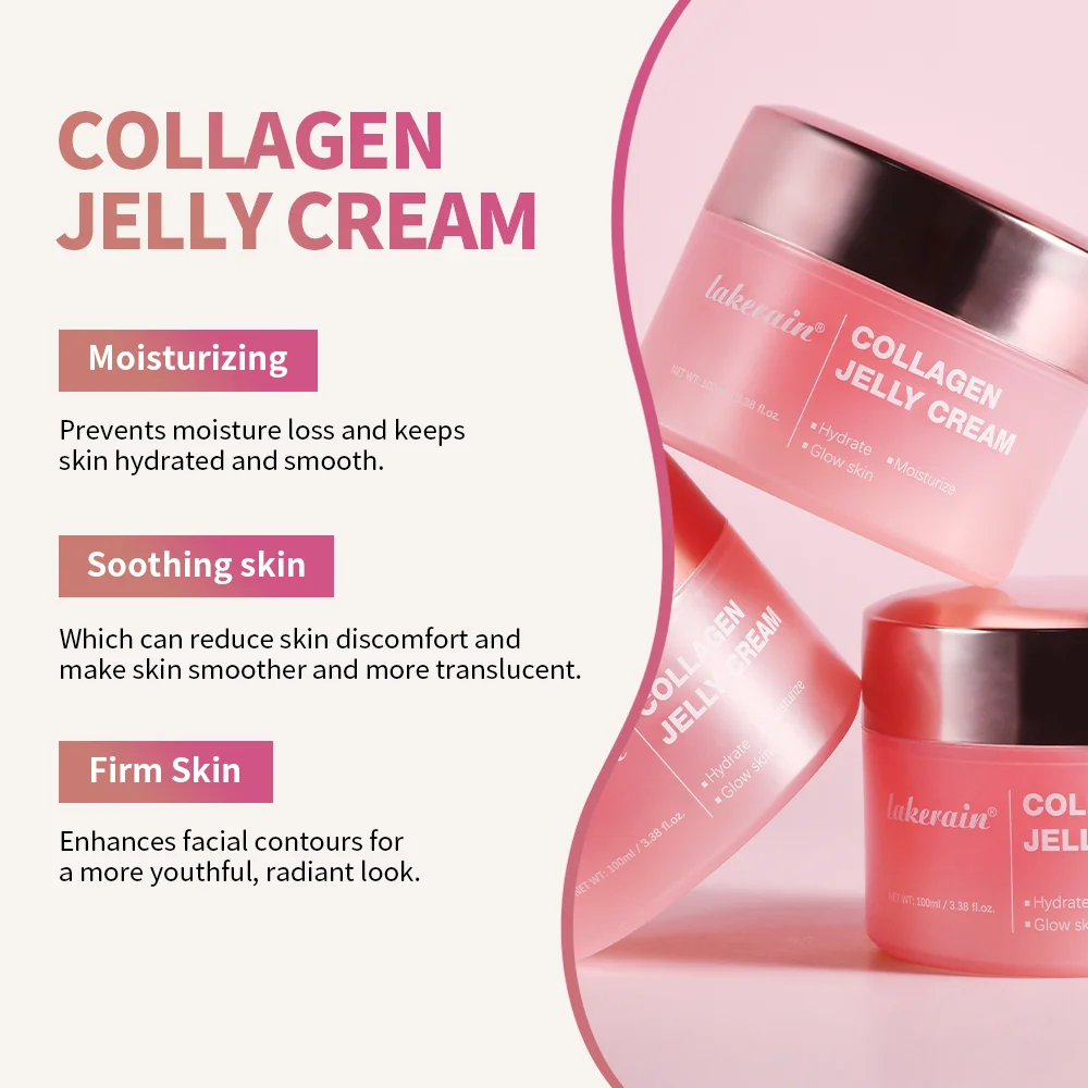 Collagen Jelly Cream- Niacinamide & Freeze-Dried Hydrolyzed Collagen - Boosts skin\'s barrier hydration and gives 24h Glow & Lift