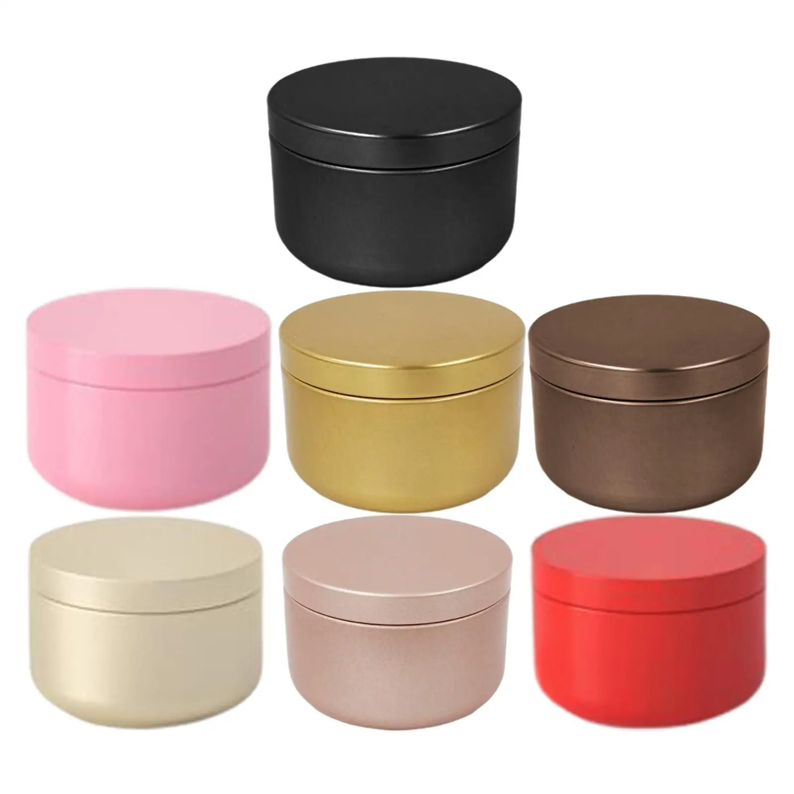 12Pcs Protable Aluminum Cans 50ml with Buckle Anti Drop Round for Sweets Men