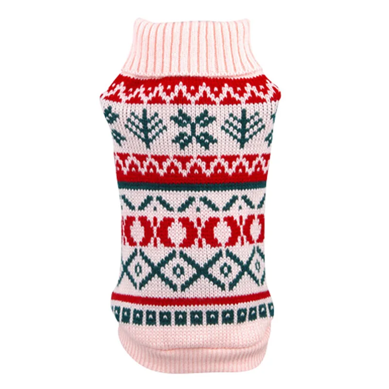 Dog Sweater Warm Knitting Crochet Clothes for Dog Chihuahua Dachsh Classic for Autumn Winter 100% Cotton All Seasons Solid Doagk