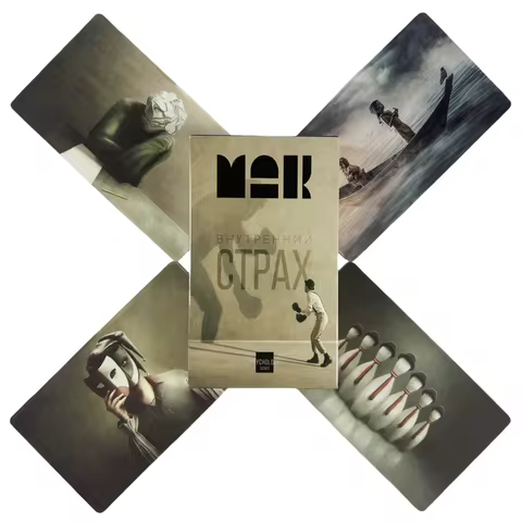 Russian ВНУТРЕННИЙ CTPAX Oracle Cards A 50 Tarot Divination Edition Deck Borad Games