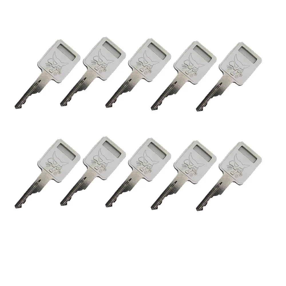 

10 PCS Key For BOBCAT MT55 D250 Mini Excavator Ignition Starter Switch Fit Skid-Steer Track Loader