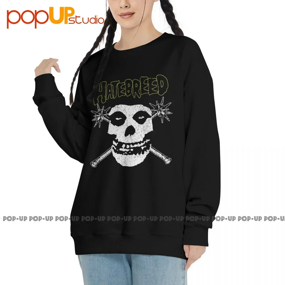 Hatebreed Fiends Misfits Skull Sweatshirt Pullover Shirts Best Print Vintage Comfortable