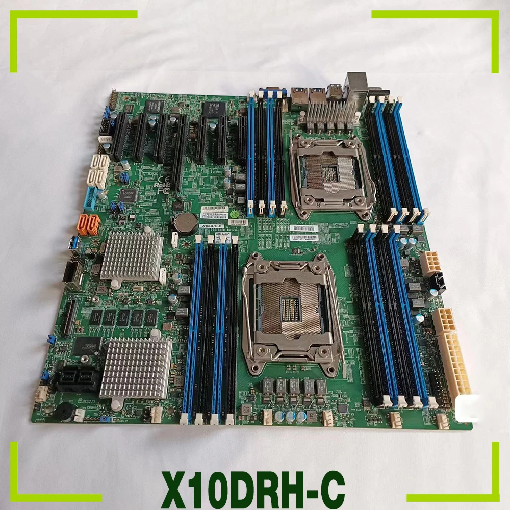 X10DRH-C For Supermicro Two-way Server Motherboard Xeon E5-2600 v3/v4 Family  LGA 2011 DDR4