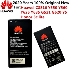 3.8V 2000mAh HB474284RBC For Huawei Honor 3C Lite C8816 C8816D G521 G615 G601 G620 Y635 Y523 Y625-U32 Y625 Y625-U51 Battery