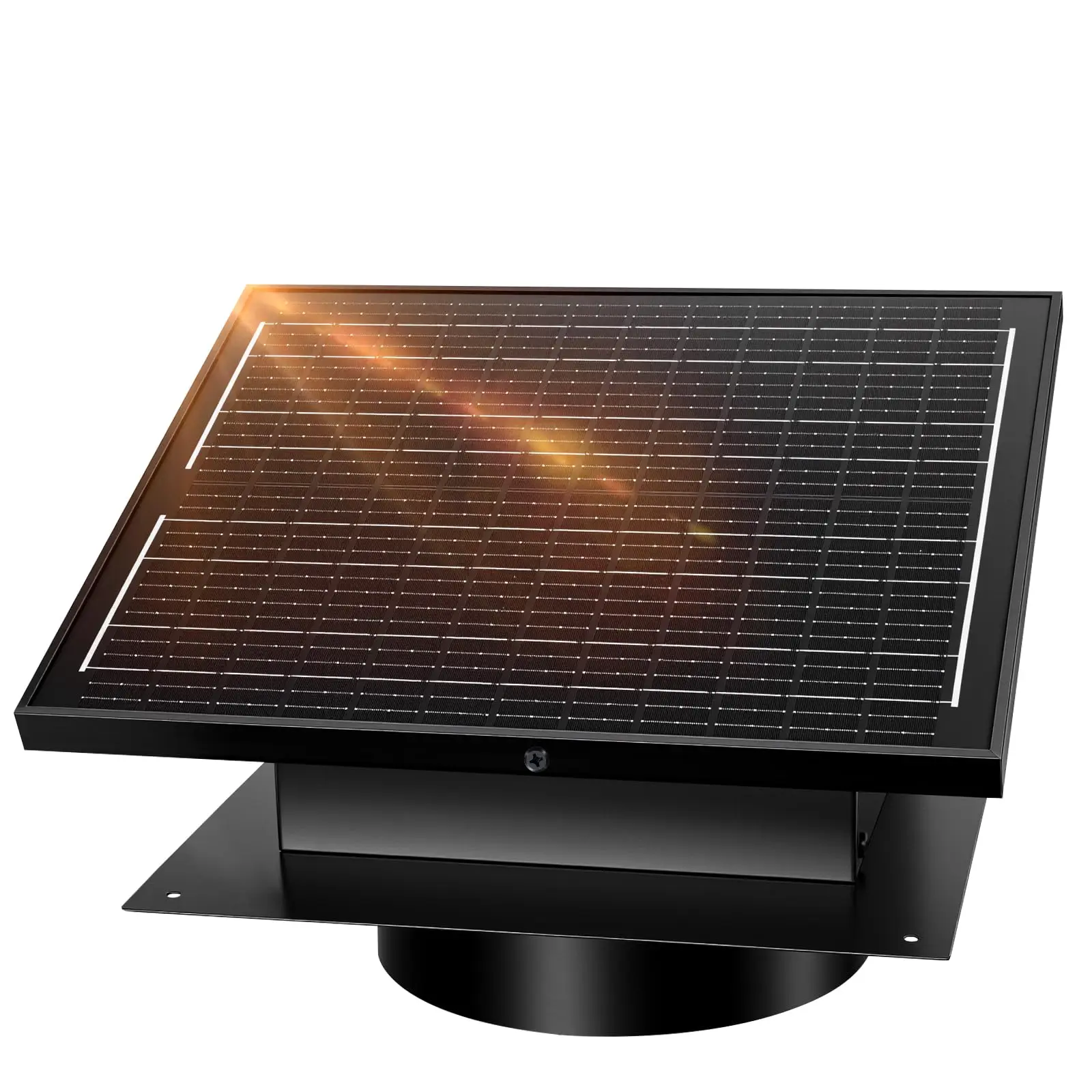 Solar Roof Ventilation 32W DC Exhaust Fan 12V IP68 Energy-Saving Quiet for Home Commercial Use Kitchen Chicken Coop Ventilation