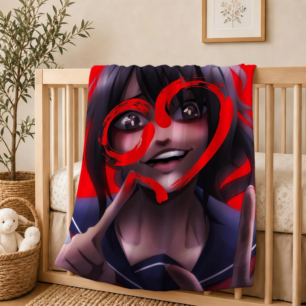 Game Yandere Simulator Blanket For Soft Warm Knee For Bedroom Living Room Bed Sofa Camping Picnic Office Gift Throw