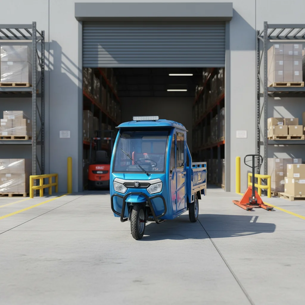 Closed Electric Tricycle Cargo Passenger Transport Three Wheel Utility Vehicle 300-400kg Payload Factory Direct Sale 1.5m Cargo