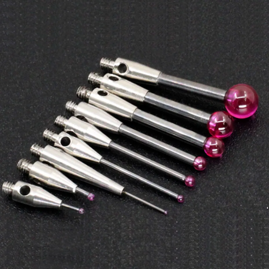 Three coordinate measuring needle, three-dimensional measuring needle 0.5/1.0/ball head ruby measuring needle M2M3