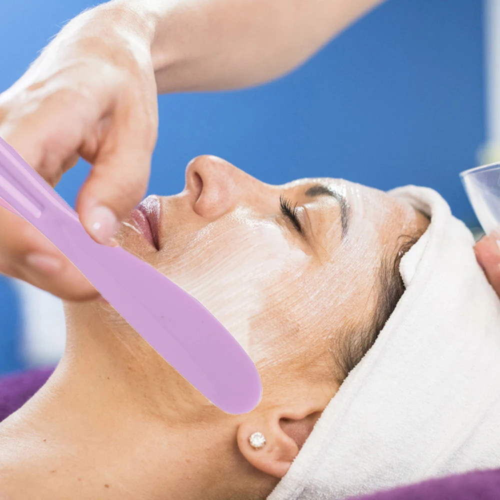 Herramienta grande para máscara DIY, espátulas para máscara de belleza facial, espátula para máscara de silicona, palo para crema de ojos, espátula cosmética, cuchara mezcladora para máscara