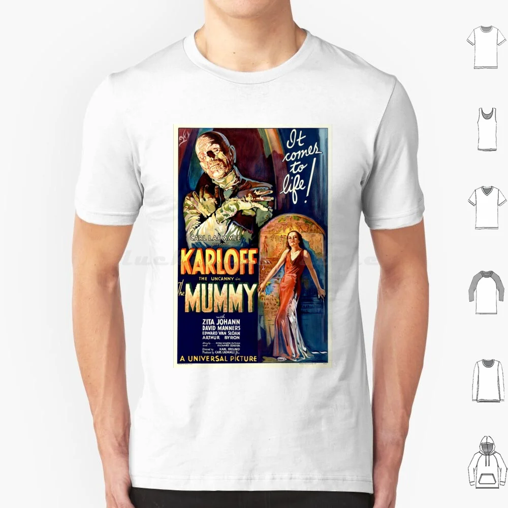 The Mummy 1932 Horror Terror Retro Movie T Shirt Men Women Kids 6xl Antique Vintage Retro Old Advertising Ads Art Work Art