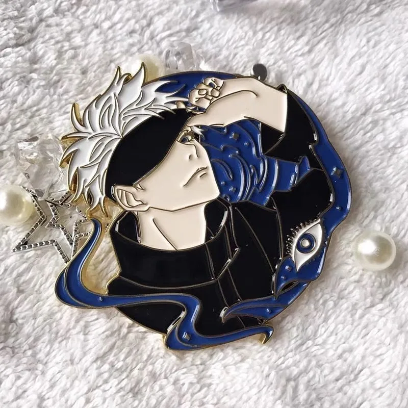 

Jujutsu Kaisen Peripheral Badge Gojo Satoru Brooch Personalized Japanese Anime Cute Metal Badge Bag Pin Accessories