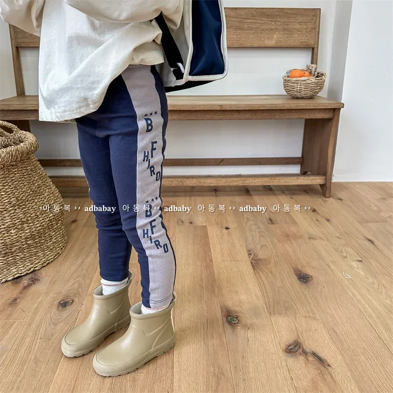 2025 Autumn New Baby Girls Fashion Cotton Leggings Toddler Pants Little Girl Clothing Kids Casual Trousers 1-7 Y Baby Leggings