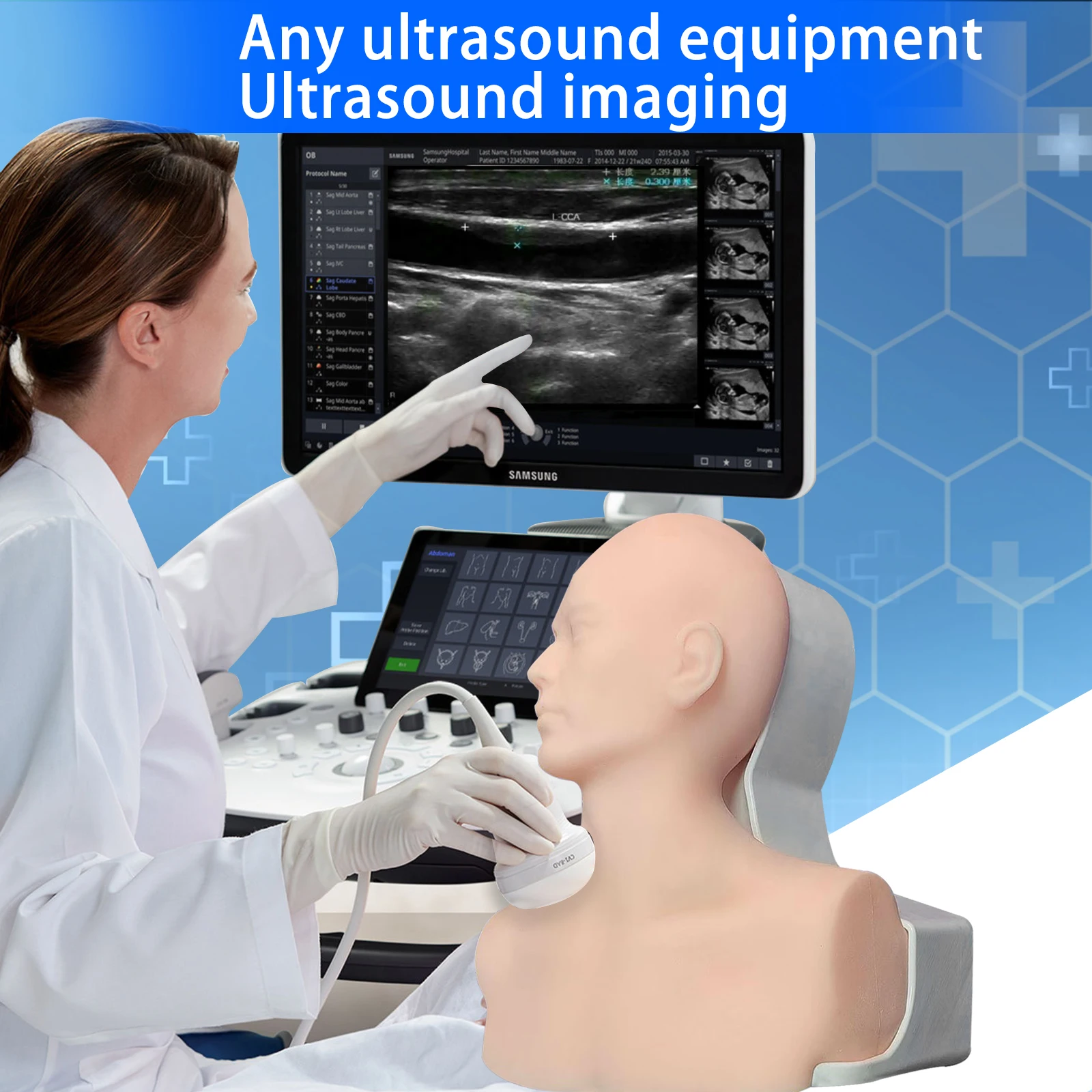 Ultrasound phantom CVC puncture training education