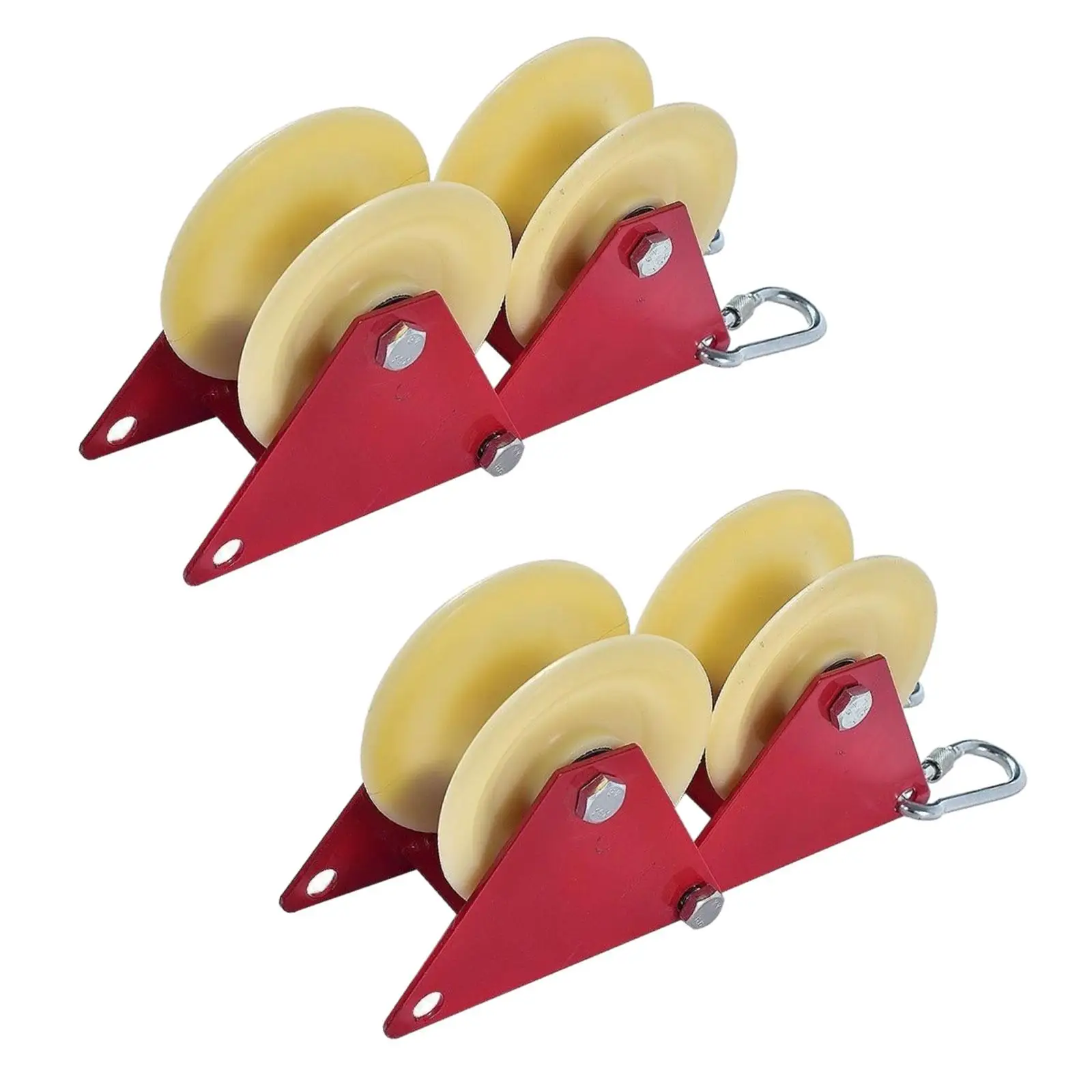 Rope Retract Pulley Groove Wheel Pulley for Descending Abseiling Rappelling