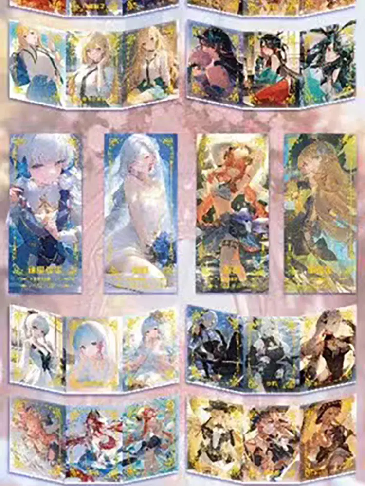 Goddess Story HuaYeXiangFeng Series Cards Sexy CP Character Card Book Ultra Thick B7 Glass Flashing Adhesive Cards Hobbies Gifts