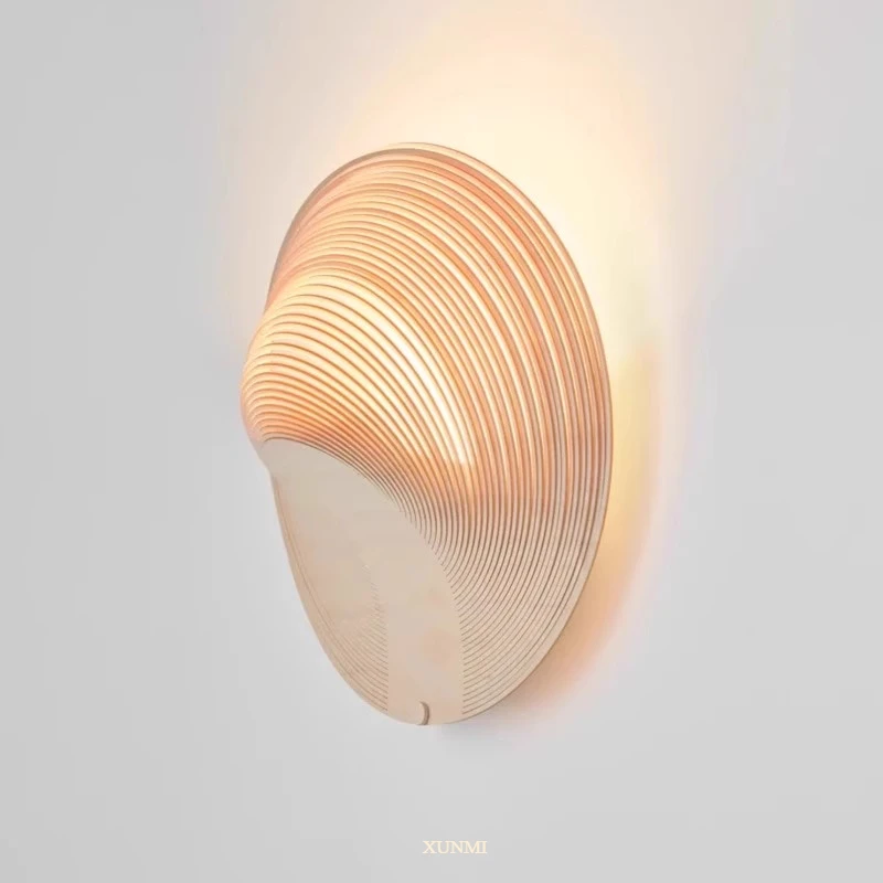 Log ItalianDesigner Style Creative Personality Fashionable Home Decor Bedside Wall Light Japanese Style Wabi-sabi Wind Wall Lamp