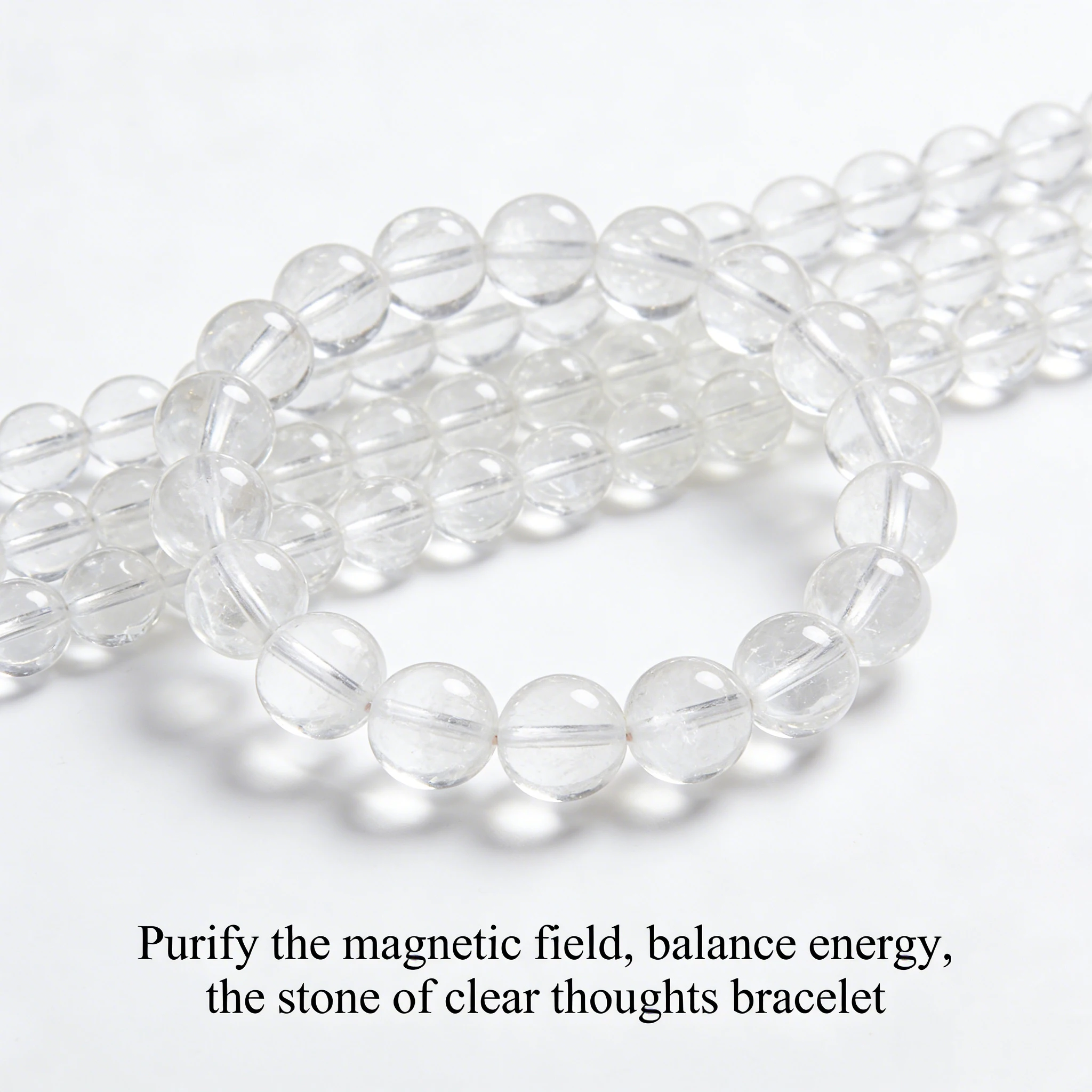Clear Quartz Beads 4 6 8 10mm Natural Clear Quartz Crystal Round Loose Beads Bracelet Making Necklace Craft DIY Jewelry Supplies