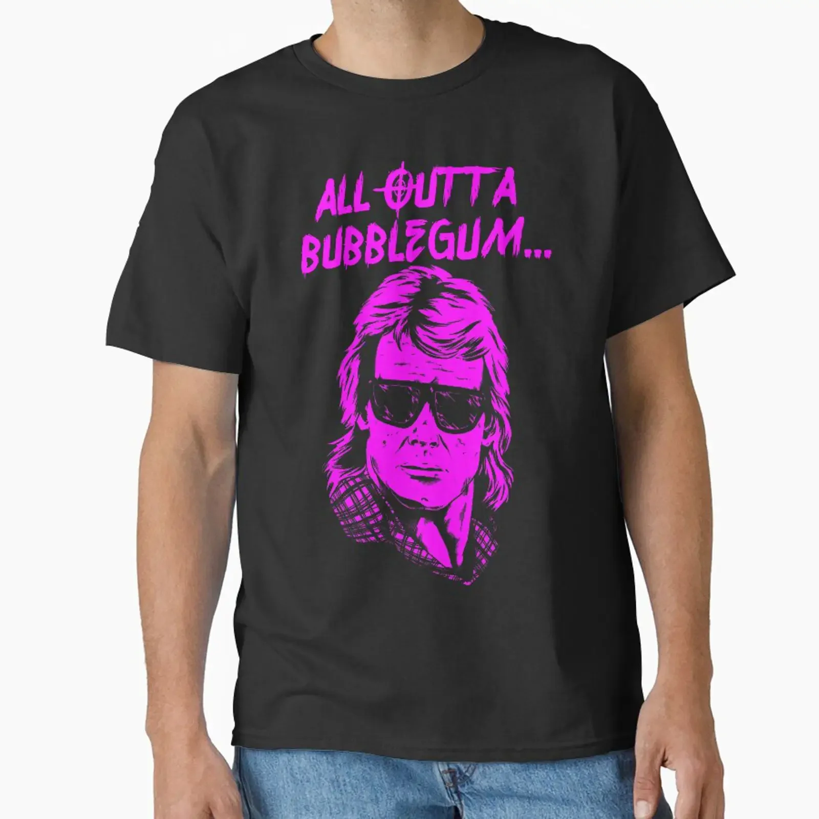 All Outta Bubblegum designed and sold by JonathanGrimm vintage Washed Breathable Soft Unisex Comfortable Versatile graphic
