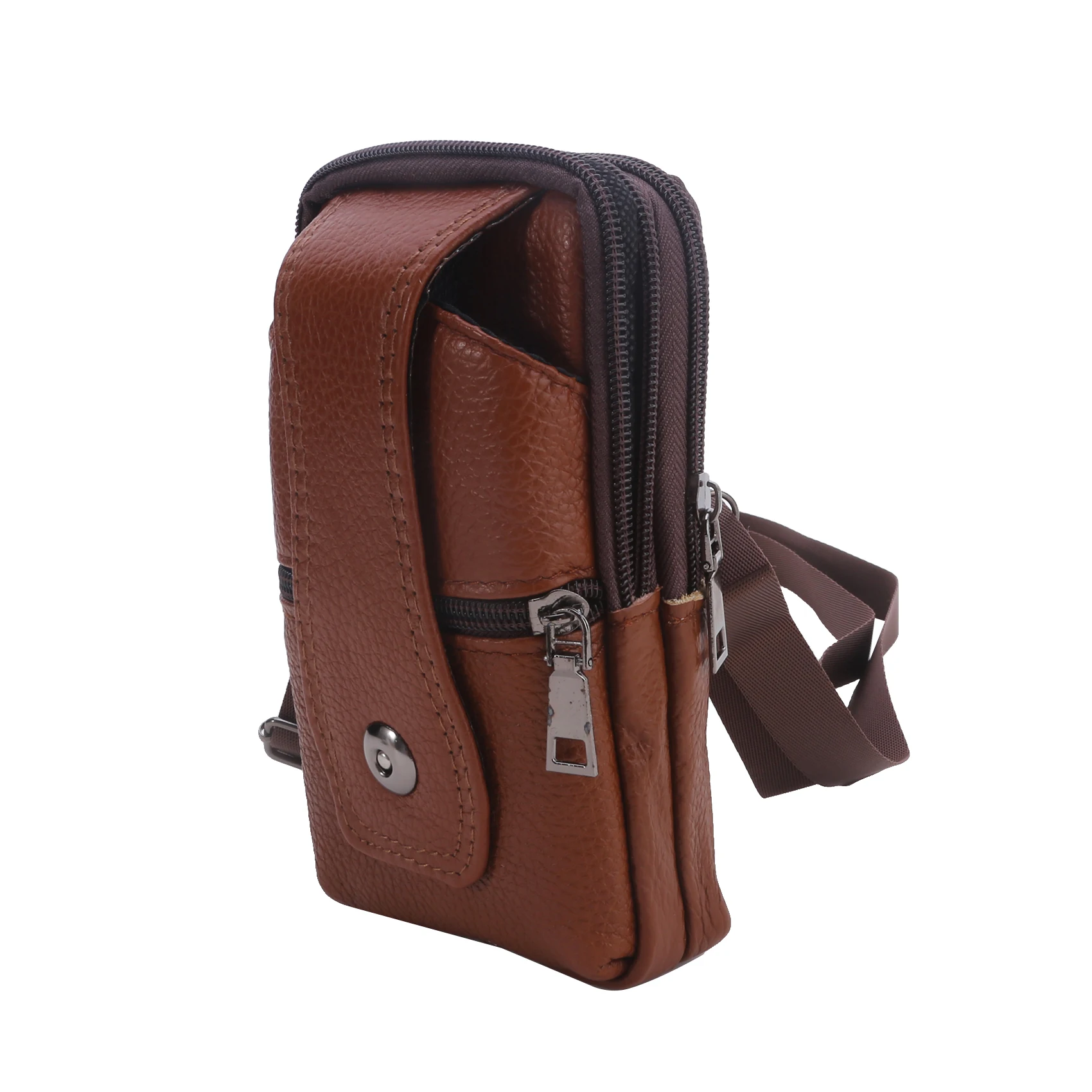 Men Waist Bag, Multifunction Fanny Pack, Large Capacity Belt Bag Multi-layer Buckle Mobile Phone Bag