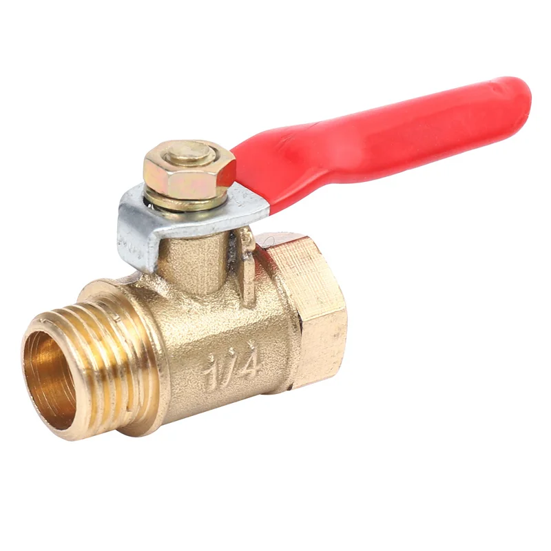 

NOCM 40PCS 1/4 Inch Heavy Duty Brass Ball Valve Shut Off Switch Male And Female NPT Thread Pipe Fitting