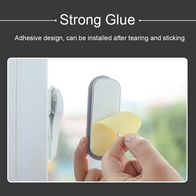 16Pcs Self-Adhesive Instant Drawer Door And Window Handle Assistant Sticker Plastic Furniture Kitchen Cabinet