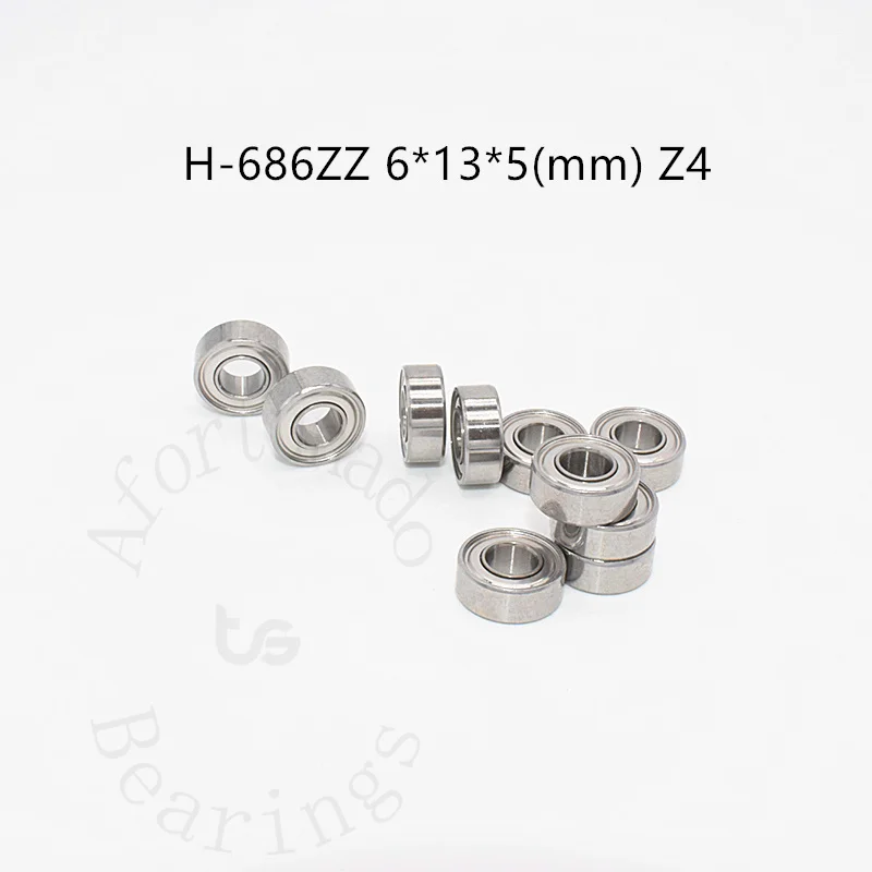 

High speed bearing low noise H686ZZ 6*13*5(mm) Z4 10piece Metal Sealed free shipping chrome steel parts Transmission accessories