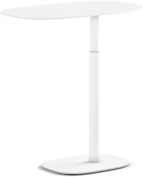 Serif 1045-21.75'' Adjustable Height Laptop Stand, Side Table, End Table, C Table For Sofa Or Bedside, Salt