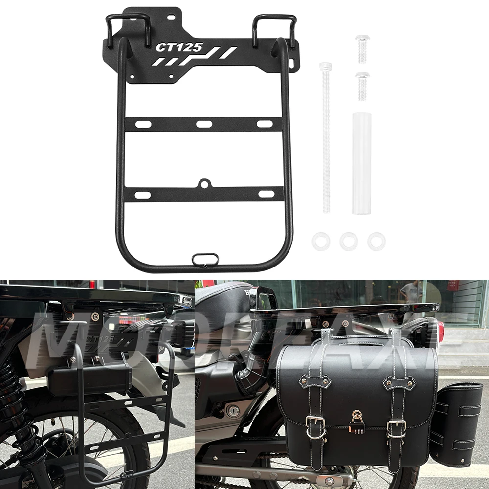 

Motorcycle Side Bags Bracket Mount Holder for Honda CT125 Saddlebag Support Universal Fit Durable Aluminum Accessories
