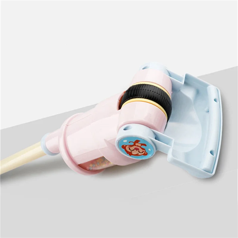 B78B-2X 어린이 전기 진공 청소기 시뮬레이션 진공 포수 어린이 청소 교육, 블루