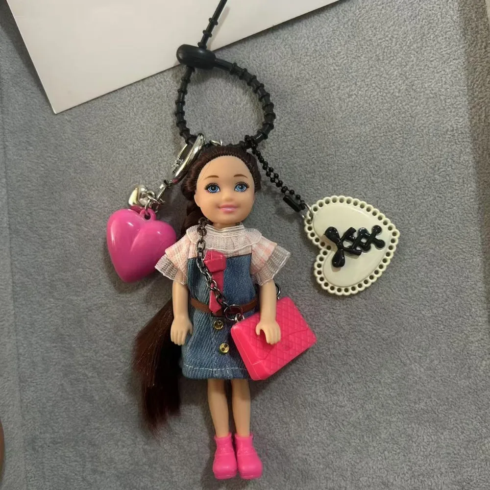 

Креативная сумка, кулон, кукла принцессы, брелок для рюкзака, подвесное украшение, сделай сам, сменная одежда, сумка для волос, очаровательный автомобильный брелок для ключей, сумка, декор