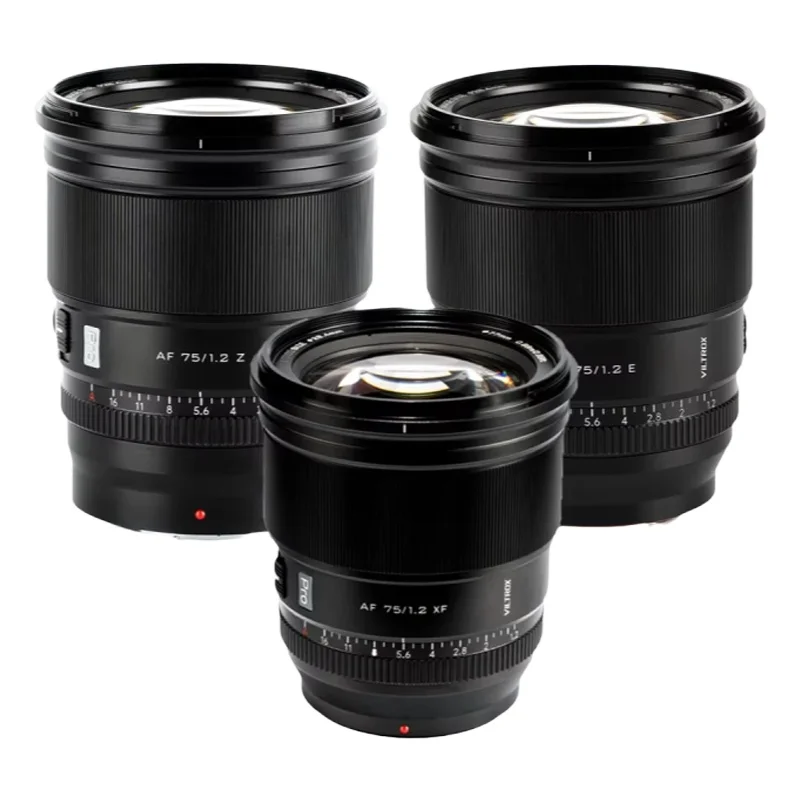 VILTROX 75mm F1.2 Pro E/Z/XF Obiektyw Prime z Autofokusem i Dużą Otwórką APS-C do Aparatów Sony E-mount, Nikon Z-mount i Fujifilm XF-mount — zdjęcie produktu 7