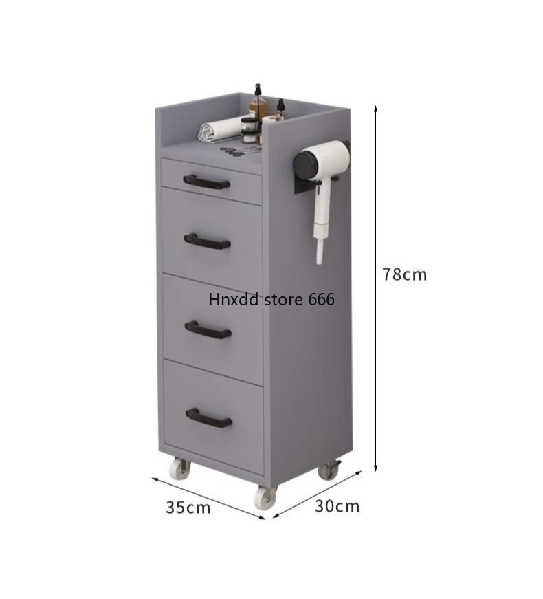 Portable Hairdressing Trolley Rolling Storage Utility Salon Trolley Aesthetic Drawers Werkzeugwagen Salon Furniture MQ50TC