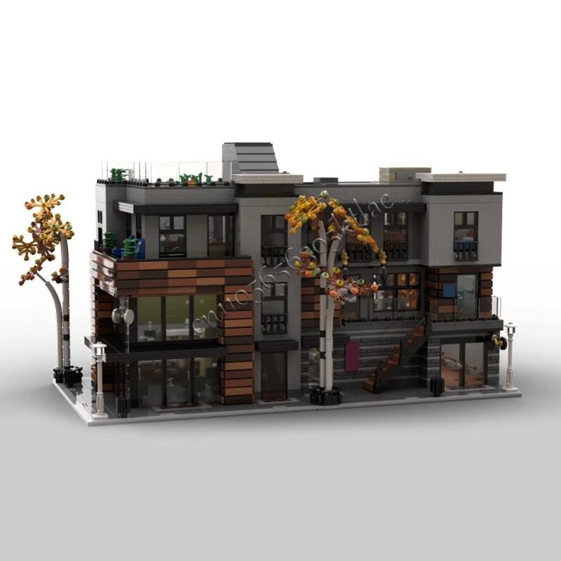 5653 PCS MOC City Street Views Modulari Downtown Lofts Building Blocks Assemblaggio educativo Giocattolo per bambini Regali di Natale a sorpresa