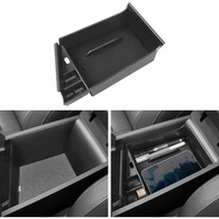 Center Console Organizer Compatible with Hyundai Elantra 2025 2024 2023 2022 2021 Accessories Black ABS Plastic Material Armrest