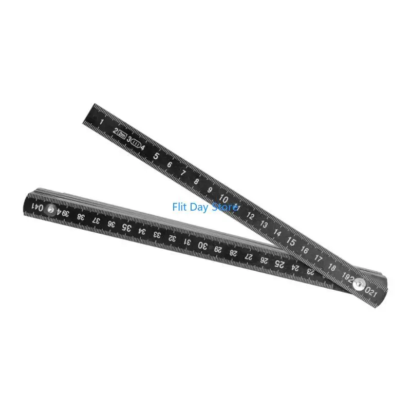 F92C 콤팩트 2m 접이식 측정 도구 접이식 폴딩 통치자 튼튼한 금속 리벳이 전문 및 DIY 프로젝트에 이상적입니다.
