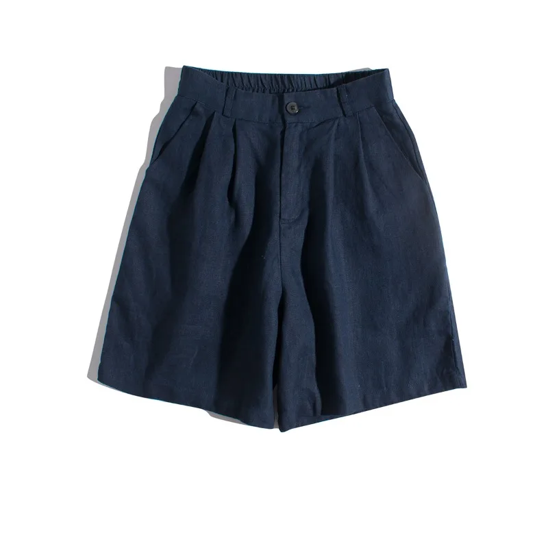 l simples linho orts solto perna larga casual cintura alta calças femininas artístico sle verão faion senhoras calças