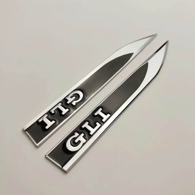 Golf 3 4 MK3 MK4 2026 Hot For VW VOLKSWAGEN 1Pairs 3D Metal Car GLI Logo Letters Front Side Fender Badge Emblem Sticker For VW S - view 3