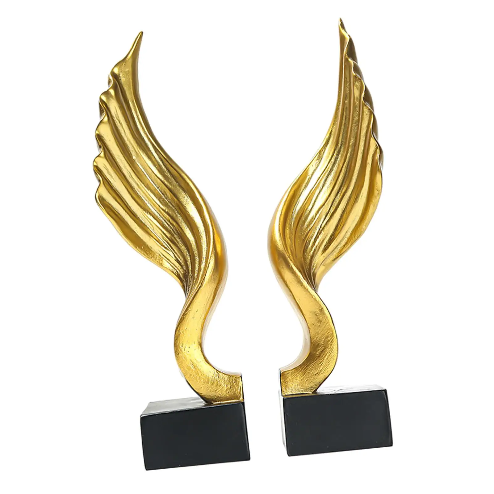 Angel Wing Book Stand Bookends Statue Decoration Functional Book Holders Resin Ornament for Library Desktop Decor Accessories