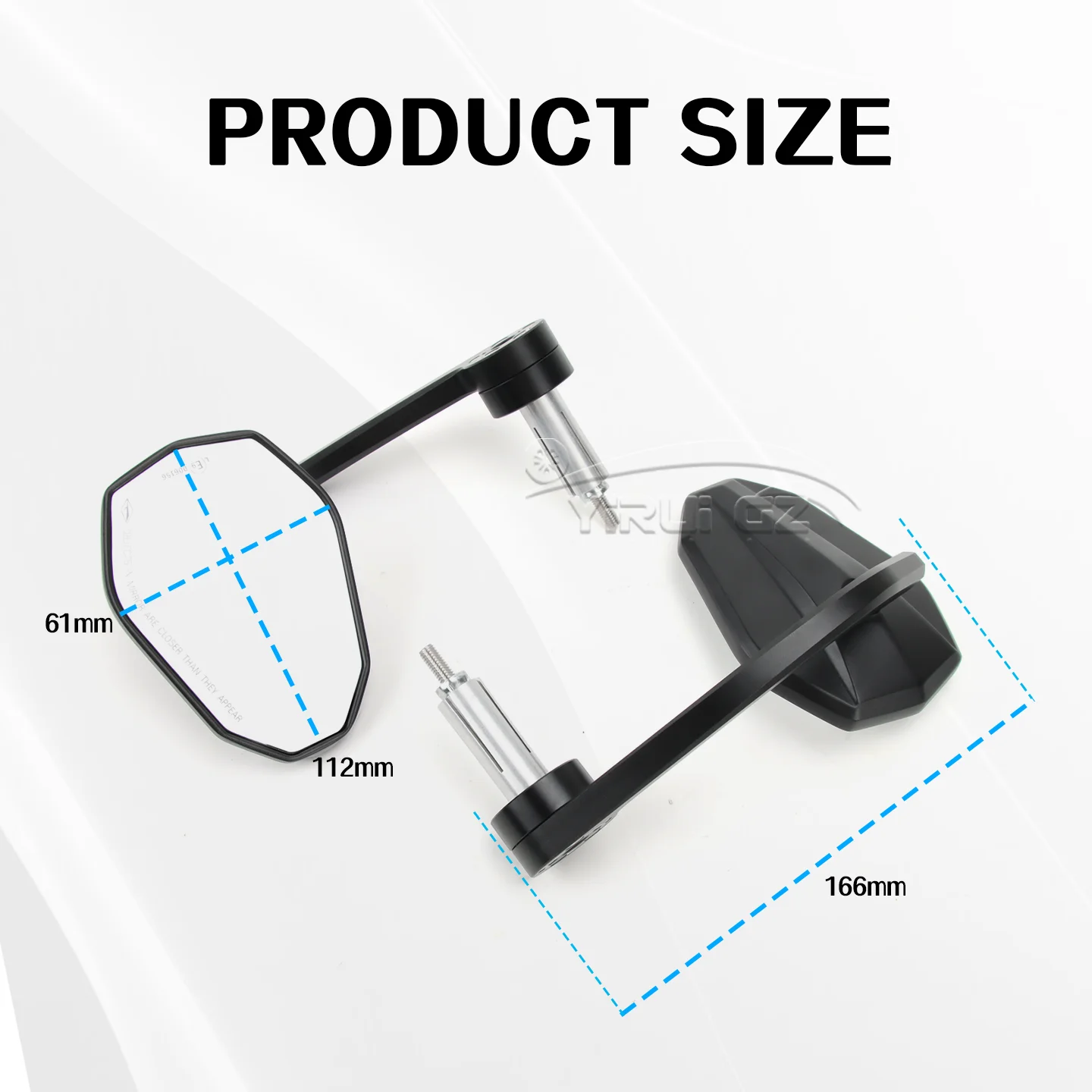 Rearview mirror For Suzuki V-Strom 650 V-Strom 1050 650 Motorcycle Bar End Mirror Handlebar End Side RearviewMirrors Wide Vision view 2