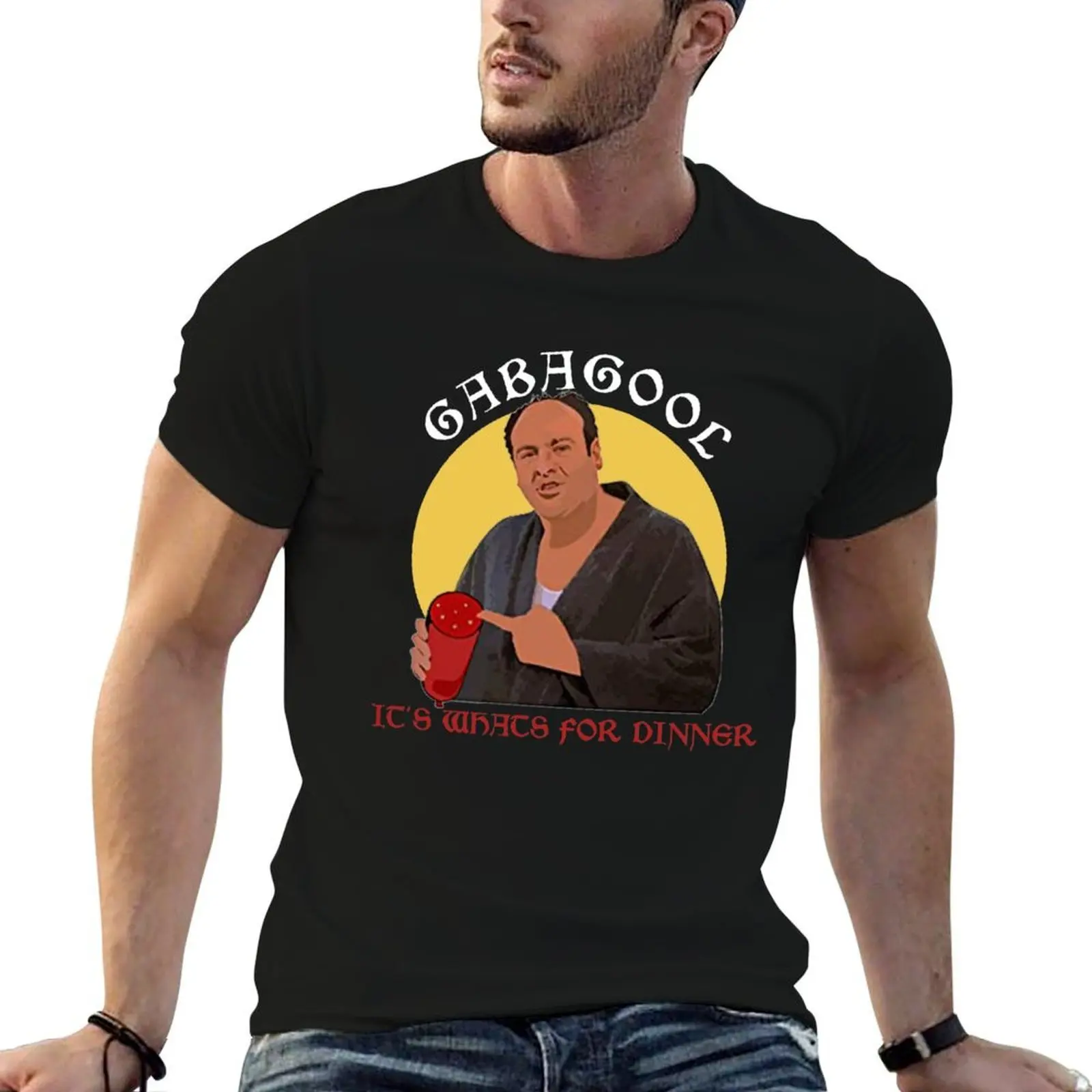 

Copy of Gabagool - It's What's For Dinner - Tony Soprano T-Shirt man graphic t shirt T-Shirt