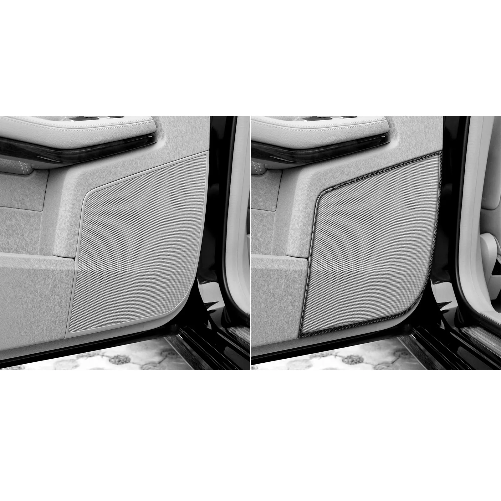 Carbon Fiber For Mercedes-Benz E-Class W212/S212 2011-2015 Car Rear door speaker Frame Trim Car Sticker Interior Accessories
