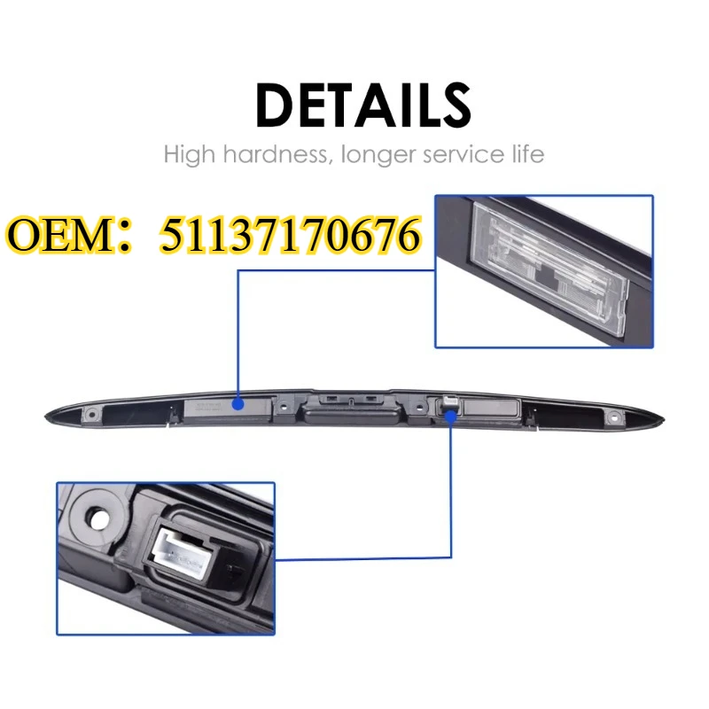 

For 2001-2006 BMW X5 E53 Touring Boot Trunk Lid Rear Handle Grip With Key Button OEM：51137170676