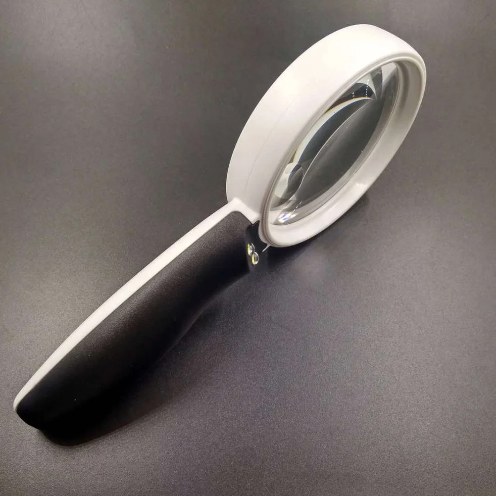 

Led Light Magnifier Usb Charging Handheld Portable Reading Aid For Maps Menus Jewelry Repair Distortion-Free Lens