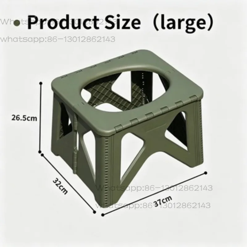 Outdoor Toilet Stool Emergency Camping Adult Portable Deodorant Folding Toilet Self-driving Travel Toilet Artifact