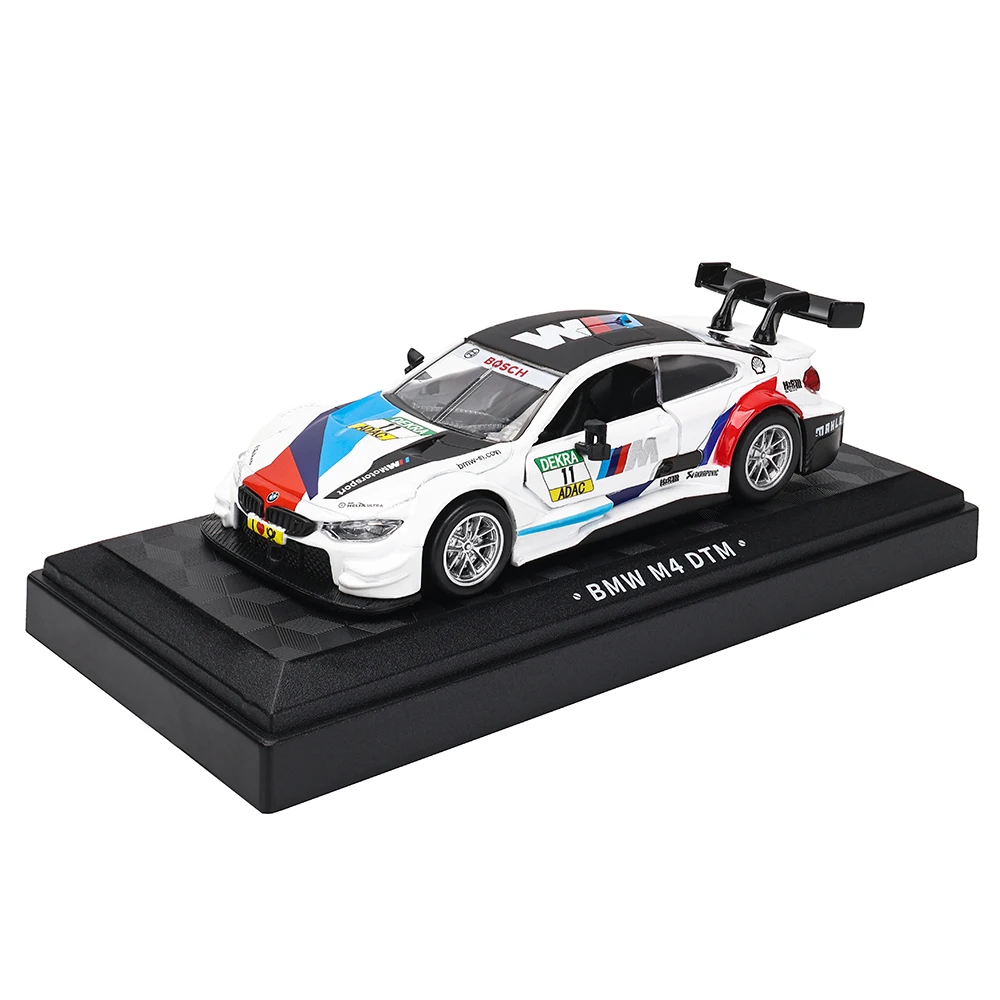 CCA MSZ 1:43 BMW M4 DTM Lamborghini Maserati McLaren Land Rover Guard Benz Car Model With Helmet Acrylic Box Alloy Car Toy