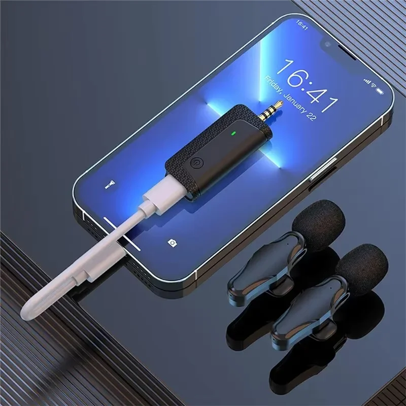 AS95-K35 Pro ميكروفون لاسلكي Lavalier للحد من الضوضاء 3.5 مللي متر AUX لمكبر الصوت كاميرا الكمبيوتر الهاتف المحمول